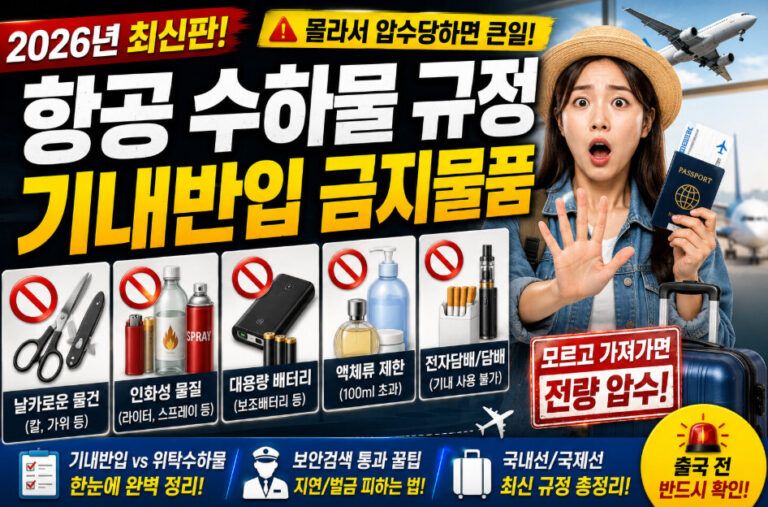 항공 수하물 규정