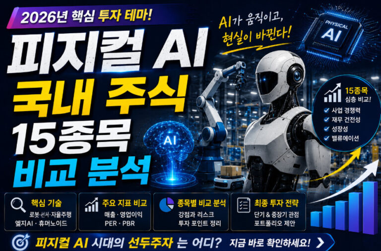 피지컬 ai 국내주식 15종목 전망과 비교분석 전격 공개 총정리