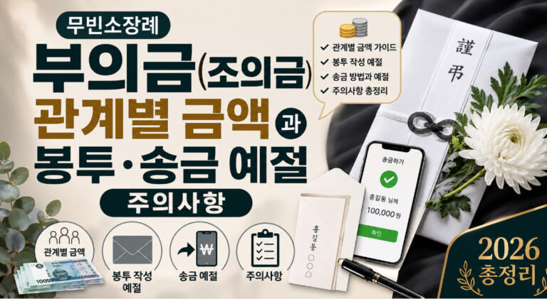 무빈소 장례 부의금