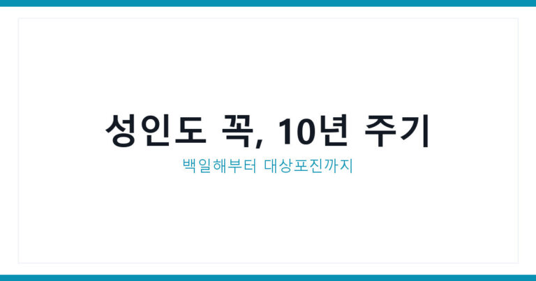 백일해예방접종