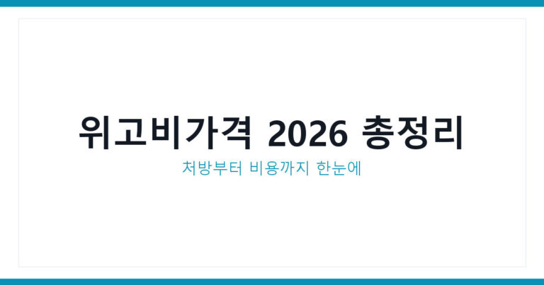 위고비가격