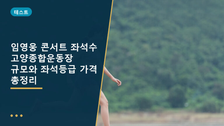 임영웅 콘서트 좌석수