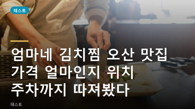엄마네 김치찜